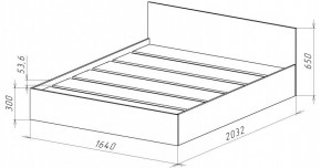НИЦЦА-14 Кровать 1600 с настилом ЛДСП (НЦ.14) в Краснокамске - krasnokamsk.mebel24.online | фото 3