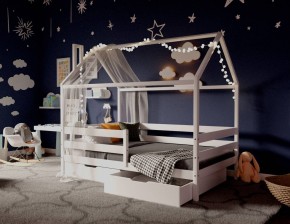 Кровать-домик 80*190 Белый в Краснокамске - krasnokamsk.mebel24.online | фото