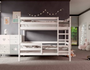 Кровать двухъярусная без крыши 80*160 Белый в Краснокамске - krasnokamsk.mebel24.online | фото 2