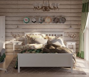 Кровать Кантри двухспальная 180х200, массив сосны, цвет белый в Краснокамске - krasnokamsk.mebel24.online | фото 4