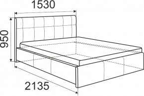 Кровать Лаура с латами Nice White 1600x2000 в Краснокамске - krasnokamsk.mebel24.online | фото 2