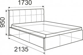 Кровать Лаура с латами Nice White 1600x2000 в Краснокамске - krasnokamsk.mebel24.online | фото 3