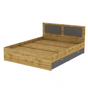 Кровать Ольга L34 (1600) 4 ящика (ДВ-Графит) в Краснокамске - krasnokamsk.mebel24.online | фото