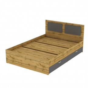 Кровать Ольга L37 (1200) 4 ящика (ДВ-Графит) в Краснокамске - krasnokamsk.mebel24.online | фото