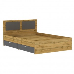 Кровать Ольга L42 (1400) 2 ящика (ДВ-Графит) в Краснокамске - krasnokamsk.mebel24.online | фото
