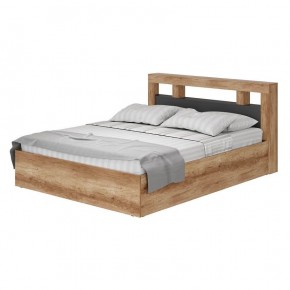 Кровать Прима КР-16 1,6 м (Графит/Дуб каньон) в Краснокамске - krasnokamsk.mebel24.online | фото