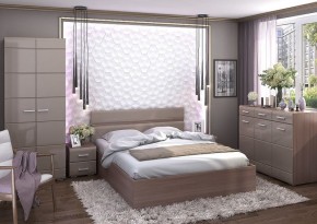 Кровать Вегас 1,4м Шимо темный в Краснокамске - krasnokamsk.mebel24.online | фото 2