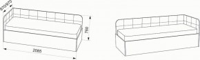 Кровать Зарина угловая Newtone light beige угол левый в Краснокамске - krasnokamsk.mebel24.online | фото 4