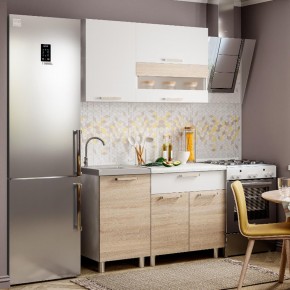 Кухня Айсбери 1.2 м (Белый/Дуб Сонома) в Краснокамске - krasnokamsk.mebel24.online | фото