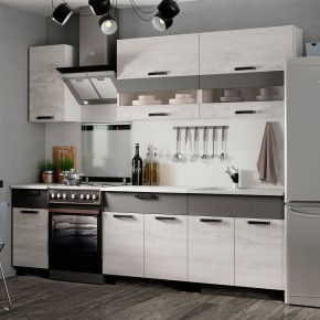 Кухня Дакота 2,0 (бетон пайн/графит) в Краснокамске - krasnokamsk.mebel24.online | фото
