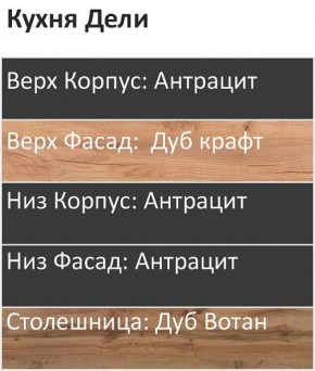 Кухонный гарнитур Дели 1800 (Стол. 38мм) в Краснокамске - krasnokamsk.mebel24.online | фото 3