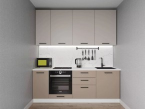 Кухонный гарнитур Каппучино 2200 h950 (Стол. 26мм) в Краснокамске - krasnokamsk.mebel24.online | фото