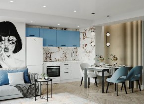 Кухонный гарнитур Капри 2550 (Стол. 26мм) в Краснокамске - krasnokamsk.mebel24.online | фото