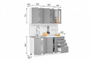 Кухонный гарнитур Кельн 1600 (софт карамель) в Краснокамске - krasnokamsk.mebel24.online | фото 2