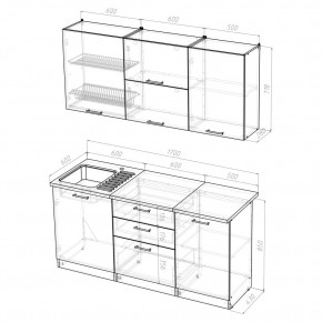 Кухонный гарнитур Лира Экстра 1700 в Краснокамске - krasnokamsk.mebel24.online | фото 4