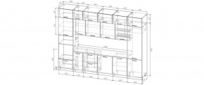 Кухонный гарнитур Санторини 3400 (Стол. 38мм) в Краснокамске - krasnokamsk.mebel24.online | фото 2