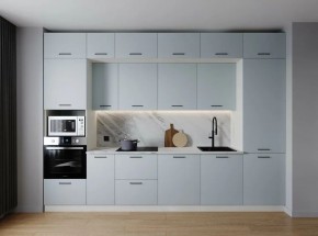Кухонный гарнитур Смоки 3400 (Стол. 38мм) в Краснокамске - krasnokamsk.mebel24.online | фото