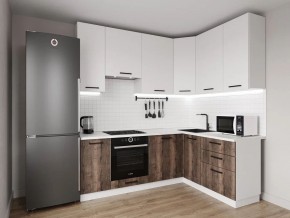 Кухонный гарнитур Старое Дерево 2200*1600 h950 (Стол. 26мм) в Краснокамске - krasnokamsk.mebel24.online | фото