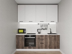 Кухонный гарнитур Старое Дерево 2200 h950 (Стол. 38мм) в Краснокамске - krasnokamsk.mebel24.online | фото