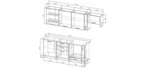 Кухонный гарнитур Старое Дерево 2550 (Стол. 26мм) в Краснокамске - krasnokamsk.mebel24.online | фото 2