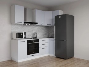 Кухонный гарнитур угловой Смоки 2200*1000 (Стол. 26мм) в Краснокамске - krasnokamsk.mebel24.online | фото