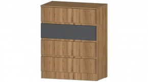 ЛЕНОРА Комод 4 ящика (графит) в Краснокамске - krasnokamsk.mebel24.online | фото