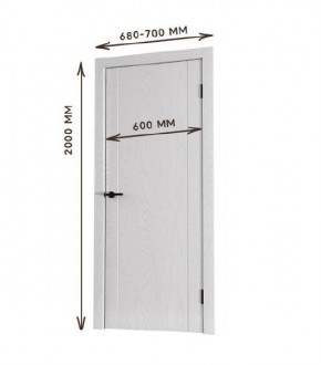 Межкомнатная дверь Bolivar Каньон браун (комплект) 600 в Краснокамске - krasnokamsk.mebel24.online | фото