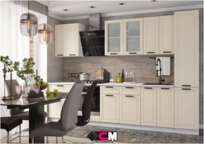 Модульная кухня Альфа холст брюле в Краснокамске - krasnokamsk.mebel24.online | фото 1