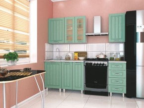 Модульная кухня Луксор клен бирюза в Краснокамске - krasnokamsk.mebel24.online | фото 1