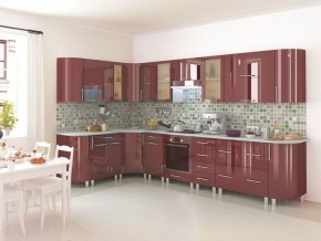 Модульная кухня Танго бордо в Краснокамске - krasnokamsk.mebel24.online | фото 4