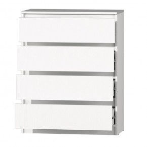 МС "Хилтон" Комод №1 800 (4 ящ.) белый текстурный в Краснокамске - krasnokamsk.mebel24.online | фото 3