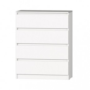 МС "Хилтон" Комод №1 800 (4 ящ.) Белый текстурный в Краснокамске - krasnokamsk.mebel24.online | фото