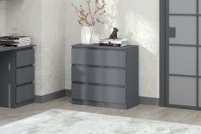 МС "Хилтон" Комод №2 800 (3 ящ.) графит в Краснокамске - krasnokamsk.mebel24.online | фото