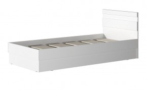МС "Хилтон" Кровать 0,9 (Белый текстурный) 900*2000 в Краснокамске - krasnokamsk.mebel24.online | фото