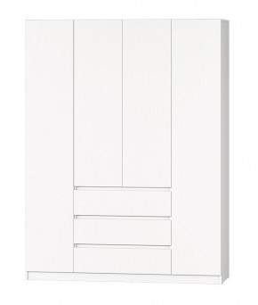 МС "Хилтон" Шкаф №1 1600 (Белый текстурный) в Краснокамске - krasnokamsk.mebel24.online | фото 2