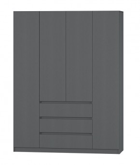 МС "Хилтон" Шкаф №1 1600 (Графит) в Краснокамске - krasnokamsk.mebel24.online | фото 2