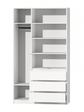 МС "Хилтон" Шкаф №2 1200 (Белый текстурный) в Краснокамске - krasnokamsk.mebel24.online | фото 3