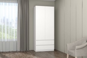 МС "Хилтон" Шкаф №3 900 (Белый текстурный) в Краснокамске - krasnokamsk.mebel24.online | фото