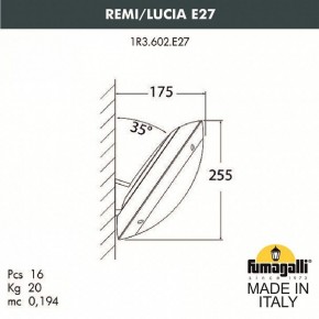 Накладной светильник Fumagalli Lucia 1R3.602.000.LYE27 в Краснокамске - krasnokamsk.mebel24.online | фото 2