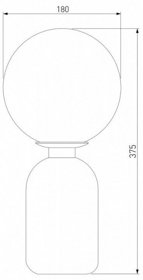 Настольная лампа декоративная Eurosvet Bubble 01197/1 белый в Краснокамске - krasnokamsk.mebel24.online | фото 2