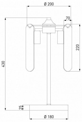 Настольная лампа декоративная Eurosvet Claire 01170/3 золото в Краснокамске - krasnokamsk.mebel24.online | фото 3