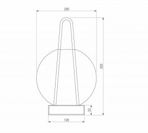 Настольная лампа декоративная Eurosvet Frasco 80507/1 синий в Краснокамске - krasnokamsk.mebel24.online | фото 2