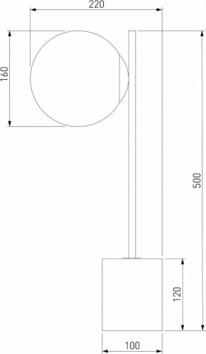 Настольная лампа декоративная Eurosvet Marbella 01157/1 черный в Краснокамске - krasnokamsk.mebel24.online | фото 3