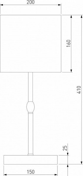 Настольная лампа декоративная Eurosvet Notturno 01162/1 черный в Краснокамске - krasnokamsk.mebel24.online | фото 4
