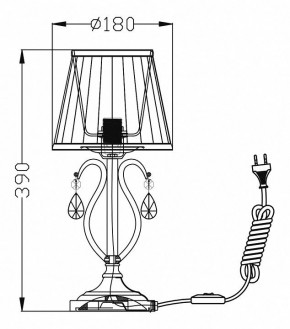 Настольная лампа декоративная Maytoni Brionia ARM172-01-G в Краснокамске - krasnokamsk.mebel24.online | фото 2