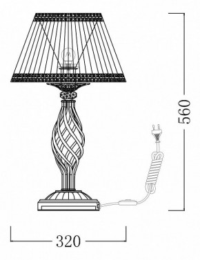 Настольная лампа декоративная Maytoni Grace ARM247-00-G в Краснокамске - krasnokamsk.mebel24.online | фото 7