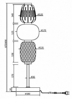 Настольная лампа декоративная Maytoni Pattern MOD267TL-L28CH3K в Краснокамске - krasnokamsk.mebel24.online | фото 4