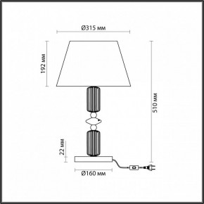 Настольная лампа декоративная Odeon Light Candy 4861/1TC в Краснокамске - krasnokamsk.mebel24.online | фото 5