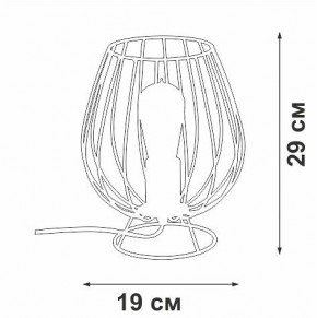 Настольная лампа декоративная Vitaluce V4296 V4296-0/1L в Краснокамске - krasnokamsk.mebel24.online | фото 3