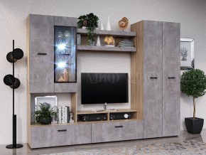 Нэнси New Полка (ЛДСП) Бетон светлый/Сонома в Краснокамске - krasnokamsk.mebel24.online | фото 2